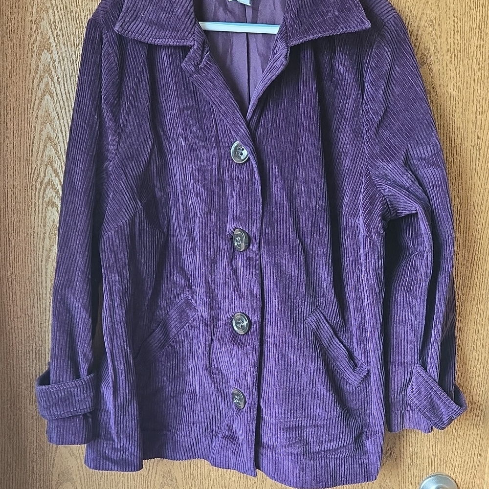 Purple Corduroy Women's Jacket